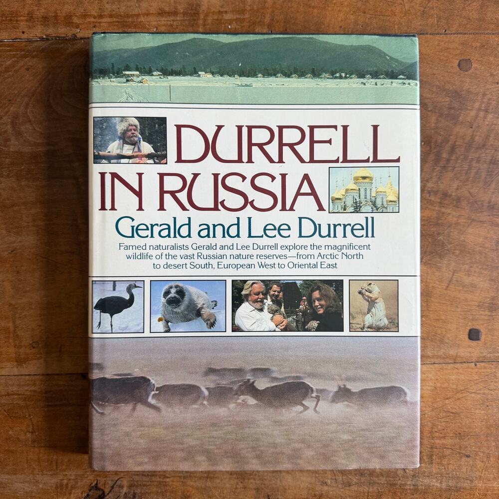 DURRELL IN RUSSIA by Gerald and Lee Durrell Russia Travel Photographs Hardcover